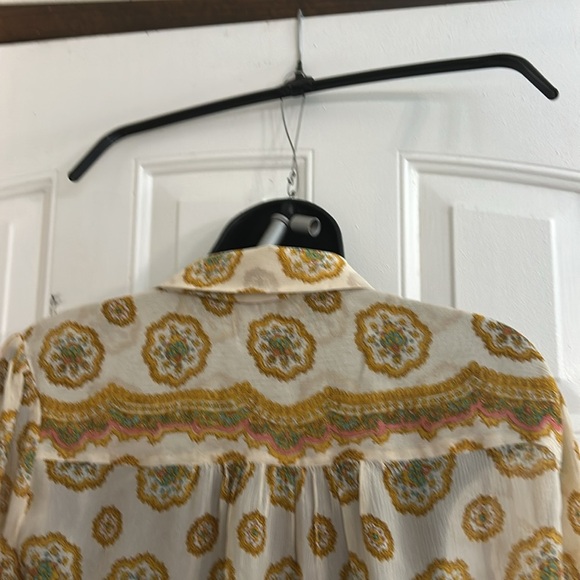 PAIGE …CARAWAY MANDALA 100% SILK BLOUSE …SIZE S - Picture 5 of 15